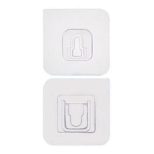 Adhesive Plastic Wall Hooks - Heavy Duty (1 Pair) - justgrabit.in | Just Grab It
