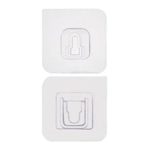 Magic Adhesive Plastic Wall Hooks Heavy Duty Hooks (Pack of 20) - 10 pair - Justgrabit Inc.