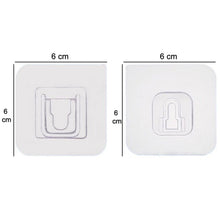 Adhesive Plastic Wall Hooks - Heavy Duty (1 Pair) - justgrabit.in | Just Grab It