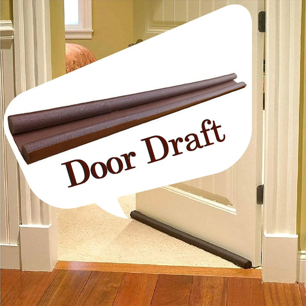 Twin Door Draft Stopper / Guard Protector for Doors and Windows - Justgrabit Inc.