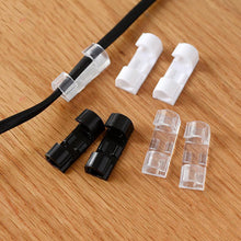 Self - Adhesive Cable Clips – Round Plastic Wire Holder for Cord Management (Pack of 20) - justgrabit.in | Just Grab It