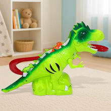 Children Electric Tracks Climb Stair Dinosaur Toys Glowing With Sound Kid Toy Animals Model Interactive Toys - Justgrabit Inc.