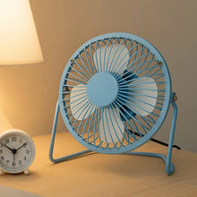 Big USB Table Desk Personal Metal Electronic Fan, Compatible with Computers, Laptops, Student Dormitory, Suitable For Office, School Use (1 Pc) - Justgrabit Inc.