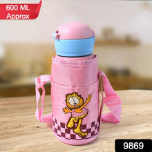 Thermos steel Double Wall Vacuum Bottle With Cover & Strap 600ml Approx - Justgrabit Inc.