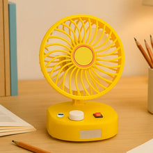 USB - C Type Rechargeable Portable Fan With LED Light Heavy Duty Motor & Foldable Fan With Charging Port Home, Outdoor, Temple - Justgrabit Inc.