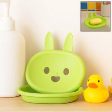 Soap Box Drain soap Box Cute Rabbit Shape Double soap Bowl Box Plastic Rack Storage Rack Bathroom Toilet Storage Box ,Sabudani - Justgrabit Inc.