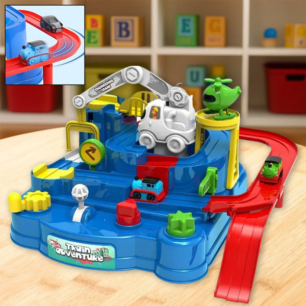 Adventure Toys, City Rescue Preschool Toy, Race Tracks for Boys, Parent - Child Interactive Kids Race Car Track Play sets (Adventure Toy) - Justgrabit Inc.