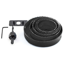 8 - Piece Set Carbon Arbored Adjustable Hole Saw Set Round Circular (64 mm, 76mm1 89mm, 102mm & 127mm) - Justgrabit Inc.