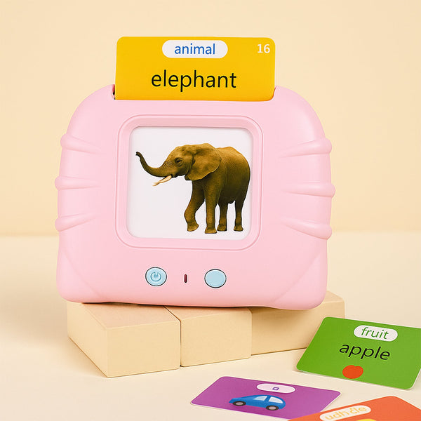 Preschool Learning Toys Flash Cards for Small Kids Educational Toys English Words Learning Machine for Kids with 224 Words, Birthday Gift for Kids Intelligent Electric Kids Language Card (1 Set) - justgrabit.in | Just Grab It