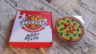 3D Pizza Slices Eraser Set – Fancy & Colorful Stationery for Kids & Gifts (7 slice) - Justgrabit Inc.