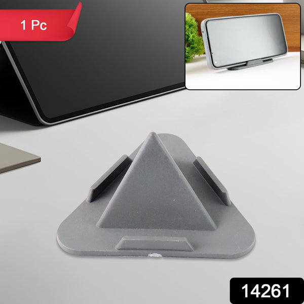 Pyramid Grey Mobile Stand with 3 Different Inclined Angles - justgrabit.in | Just Grab It