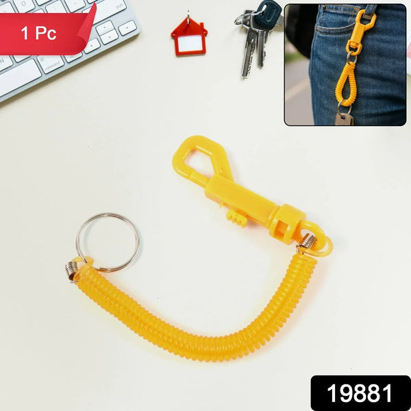 Coiled Retractable Keychain - (1 Pc) - justgrabit.in | Just Grab It