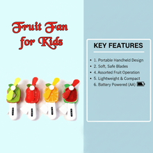 Mini Hand Pressure Fruit - Shaped Fan for Kids (1 Pc / Mix Design) - justgrabit.in | Just Grab It