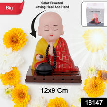 Solar Powered Sitting Buddha Statue, Moving Head and Hand (1 Pc / Big) - justgrabit.in | Just Grab It