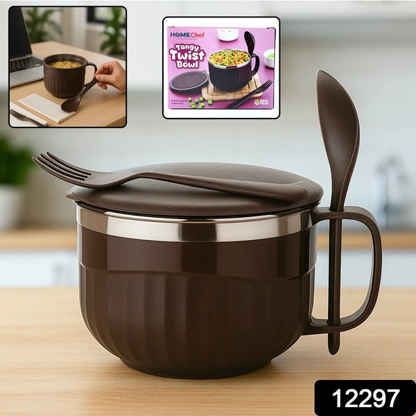 Home Chef Tangy Twist Insulated Lunch Bowl (Approx 650ML & 1 Pc) - Justgrabit Inc.
