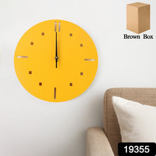 Modern Round Wall Clock Stylish and Silent Non - Ticking Decorative Timepiece (1 Pc) - justgrabit.in | Just Grab It