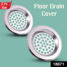 Bathroom Kitchen Stainless Steel Basin Sink Drain Strainer (2 Pc Set) - justgrabit.in | Just Grab It