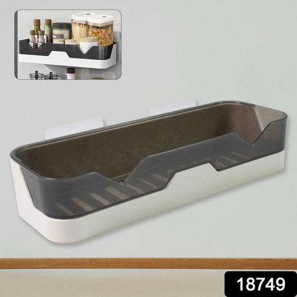 Wall Mounted Adhesive Bathroom Shower Caddy / Shelf / Plastic (1 Pc) - justgrabit.in | Just Grab It