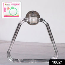 Unbreakable ABS Square Towel Ring Wall Mounted Stand / Holder (1 Pc) - justgrabit.in | Just Grab It
