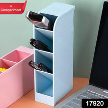Multipurpose 4 Compartment Pen Holder Office Desktop (1 Pc) - justgrabit.in | Just Grab It