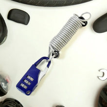 Anti - theft Dial Lock, Padlock, 3 - Digit, Built - In Wire (1 Pc) - Justgrabit Inc.