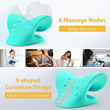 Neck Relaxer Cervical Pillow Neck Shoulder Pain Relief Acupressure Massage - justgrabit.in | Just Grab It