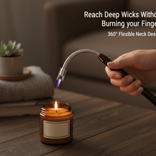 Long Flexible USB Rechargeable Electric Arc Lighter – Windproof, Flameless Plasma - justgrabit.in | Just Grab It