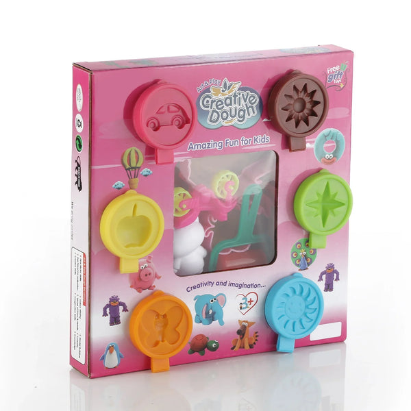 Non - Toxic Creative 30 Dough Clay 5 Different Colors, (Pack of 6 Pcs) - Justgrabit Inc.