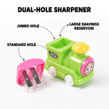 Train Double Hole Pencil Sharpener (1 Pc) - justgrabit.in | Just Grab It