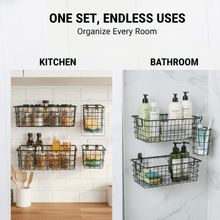 Metal Shower Basket / Canddy, for Bathroom Organiser (5 Pc Combo) - justgrabit.in | Just Grab It
