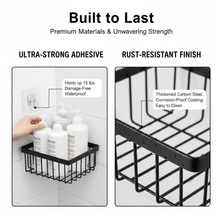 Metal Shower Basket / Canddy, for Bathroom Organiser (5 Pc Combo) - justgrabit.in | Just Grab It