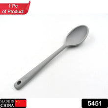 Silicone Spoons for Cooking - Large Heat Resistant Kitchen Spoons (32 cm) - justgrabit.in | Just Grab It
