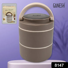 Ganesh Smart Stack 2 - Layer Stainless Steel Leak - Proof Lunch Box for Office, School, Picnic - Justgrabit Inc.