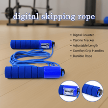 Adjustable Skipping Rope with Digital Jump Counter and Foam Grip Handles (1 Pc) - justgrabit.in | Just Grab It