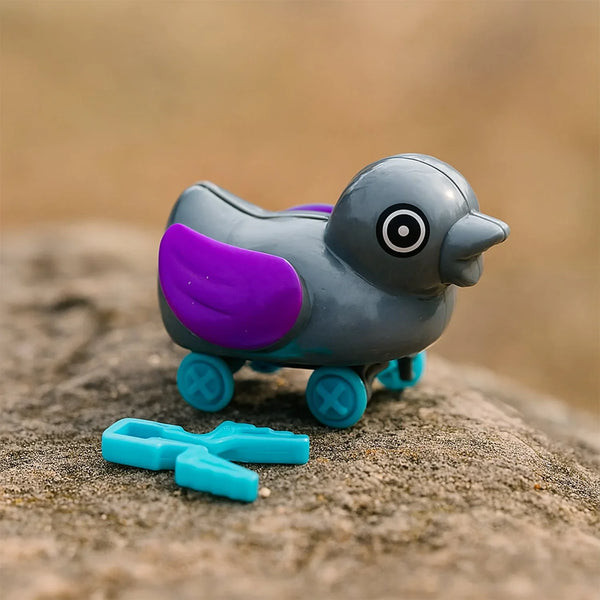 Small push back duck toy, Ejectable spring tail duck, Small DIY duck Toy - Justgrabit Inc.