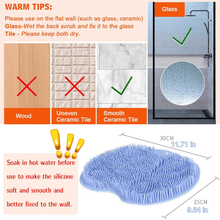 Silicone Bath Massage Cushion – Suction Cup Exfoliating Foot Scrubber & Mat - justgrabit.in | Just Grab It