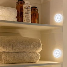Round Shape 8 LED Motion Sensor Induction Led Light (1 Pc) - Justgrabit Inc.