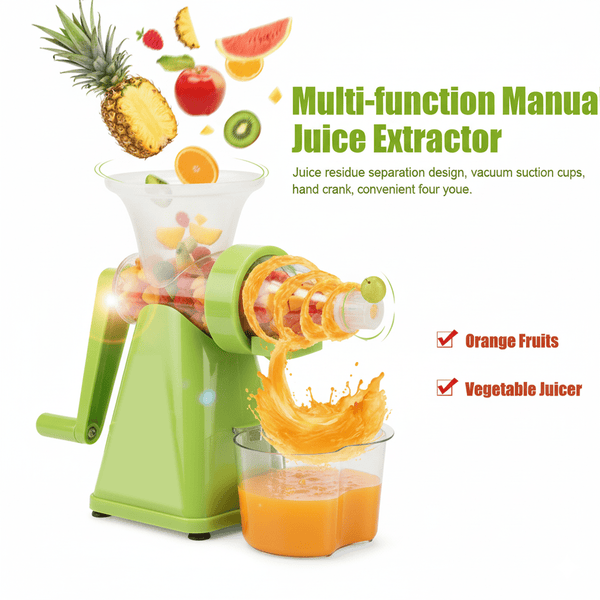 Manual Juicer Modern Plastic Fruit and Vegetable Juicer (1 Pc / Bowl Not Included) - justgrabit.in | Just Grab It