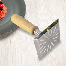 Kitchen Tools Wooden Handle Square Stainless Steel Potato Masher (1 Pc) - justgrabit.in | Just Grab It