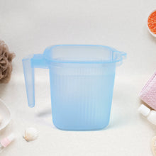 Plastic Transparent Bathroom Water Mug (4 pc / Mix colour / 1000 ML) - justgrabit.in | Just Grab It