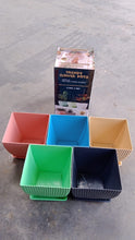 Trendy Square Plastic Flower Pots Set of 5 - justgrabit.in | Just Grab It