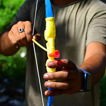 Plastic Archery Bow and Arrow Toy Set with single knife and 3pc Arrow and Target Board, - Justgrabit Inc.