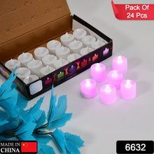 Pink Flameless LED Tealights Smokeless Decorative Candles LED Tea Light Pack of 24 - justgrabit.in | Just Grab It
