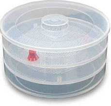 Plastic 3 Compartment Sprout Maker, White - Justgrabit Inc.