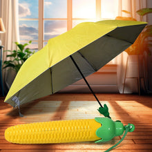 Vegetable shaped Folding Umbrella, Plastic Case Creative Fashion Folding Mini Sun Shade Rain Umbrella, Unique Umbrella, Sun & UV Protection, Cute Design (1 Pc) - justgrabit.in | Just Grab It
