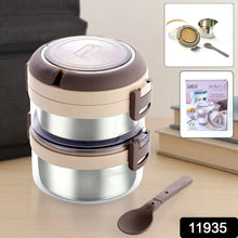 Ganesh Steko - 2 Double Layer Stainless Steel Insulated Lunch Box Set - Justgrabit Inc.