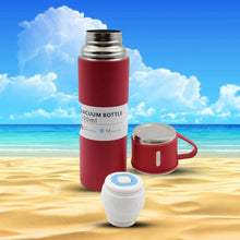 Stainless Steel Vacuum Insulated Water Bottle With Coffee / Tea Mug (500 ML) - justgrabit.in | Just Grab It