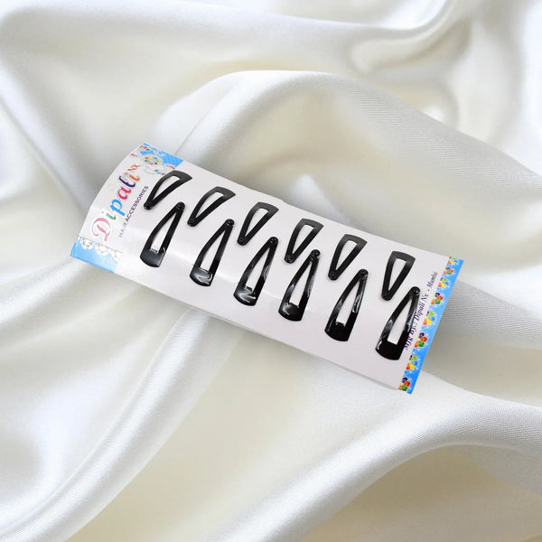 Metal Tik Tak Hair Clips (12 Pcs Set), Hair accessories - justgrabit.in | Just Grab It