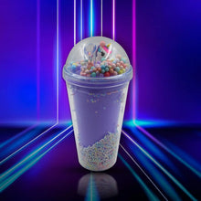 Design Printed Sipper Bottle With Toy, LED Glow Light, Double Wall Sipper Glass Water Bottle , Sipper Bottle With Straw For Girls And Kids for Boys and Girls School/Tuition/Gym (Pack of 1) - justgrabit.in | Just Grab It