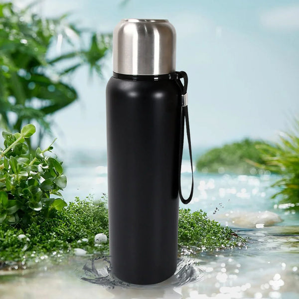 Stainless Steel Water Bottle, Fridge Water Bottle, Stainless Steel Water Bottle Leak Proof, Rust Proof, Cold & Hot Thermos steel Bottle| Leak Proof | Office Bottle | Gym | Home | Kitchen | Hiking | Trekking | Travel Bottle (800ML) - justgrabit.in | Just Grab It